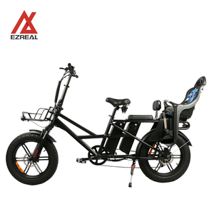 EZREAL-<span class=keywords><strong>Bicicleta</strong></span> <span class=keywords><strong>de</strong></span> carga eléctrica <span class=keywords><strong>de</strong></span> 20 pulgadas con batería Dual, neumático ancho, con asiento para niños - Product Image 1