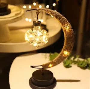 Ramadan Industrial Bedside lamp Christmas Decor lamp bulb Enchanted Lunar Hanging Magic LED Moon Lamp Night Light
