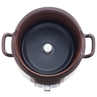 Cuisinière à riz électrique portable en argile minérale violette multifonctionnelle pour soupes, bouillies et viandes braisées, boîtier en plastique