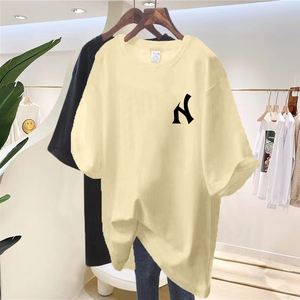 T-shirts pour Femmes Très Vendus en <span class=keywords><strong>Coton</strong></span> 100%, T-shirts Surdimensionnés, T-shirts Imprimés Personnalisés à la Mode, T-shirts de Designer Originaux Pas Chers pour Femmes - Product Image 6