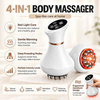 Appareil de massage corporel électrique sans fil Guasha, brosse à micro-courant pulsé, chaleur et vibrations, anti-cellulite, masseur abdominal