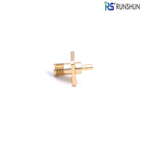 Conector Coaxial RF SMA Hembra de Montaje en PCB, 18 GHz, Alta Frecuencia, Chapado en Oro