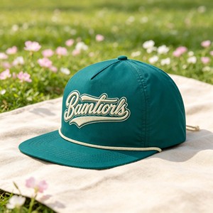High Quality Wholesale Custom Embroidery Logo Sporty Hat Flat Brim Gorras 5 Panel Unisex Rope <b>Snapback</b> <b>Cap</b> - Product Image 3