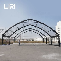 Tentes de jardin de luxe en verre fabriquées en Chine pour les mariages, les banquets et les événements