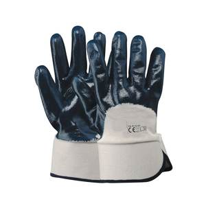 Azul 10 Tamaño Algodón/NBR Impregnado Guantes - Product Image 2