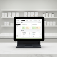 Sistema POS de Pantalla Táctil de 15.6 Pulgadas para Autoservicio, Todo en Uno, con Sistema Operativo Windows/Android, Garantía de 3 Años para Restaurantes