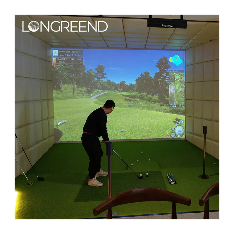 LONGREEND Watch 3D movies, karaoke, and play golf. Trinity integrated solution Private customized simulated golf