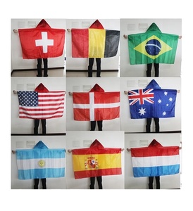 Bandera de fútbol personalizable de poliéster con diseño gratuito de la isla caribeña, bandera nacional para aficionados al deporte con servicio de logotipo - Product Image 2