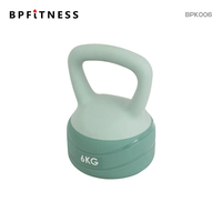 Kettlebell VANBO classique moderne pour la gym, poids libre recouvert de caoutchouc, noyau en PVC solide, entraînement de force, utilisation en studio de fitness