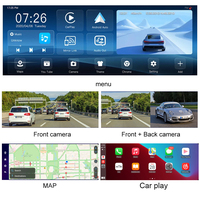11.3 pouces 4G + 64G voiture Dash Cam Android 13 ADAS 4G WiFi GPS Navigation 24H moniteur à distance 1080P enregistreur vidéo double caméra