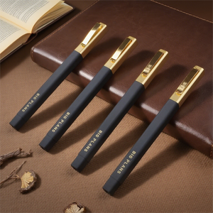قلم حبر جاف عالي الجودة مع شعار تجاري قلم معدني أسود قابل للتخصيص ومناسب للإعلان - Product Image 1