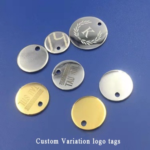 จี้รูปทรงสี่เหลี่ยมมนราคาถูก ป้ายโลโก้โลหะสแตนเลสสั่งทำได้ - Product Image 4