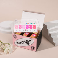 Vernis à ongles en gel UV tendance rose coloré à effet soak-off de la marque Badaga, vernis à ongles longue durée, fournitures de vernis à ongles, rose transparent