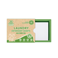 Bandes de savon liquide écologiques sans eau, à base de plantes, hypoallergéniques, nettoyage en profondeur, parfum frais, feuilles de lessive