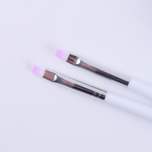 Kaliteli beyaz kol düz kafa <span class=keywords><strong>Mini</strong></span> tek kullanımlık tırnak fırçası özel toptan tırnak fırçası tek taraflı - Product Image 1