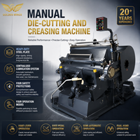 Máquina troqueladora y hendidora industrial ZH ML de alimentación manual con lubricación automática para cartón, cuero y plástico