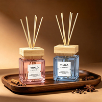 THALO Diffuseur de parfum d'ambiance de luxe 500ml, bouteille carrée en verre, longue durée, pour hôtel et bureau