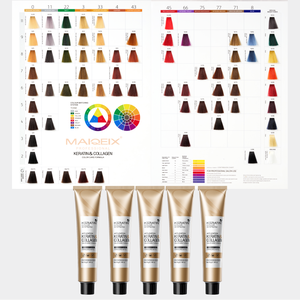 Tinte Capilar Permanente Profesional HAILU, Crema Sin Amoníaco, Queratina y Colágeno de Grado Premium, Cubre las Canas, Colores para Uso en Salón - Product Image 1