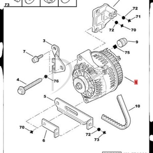 OE 5705AZ Citroen Berlingo C3 C4 C5 Jumpy Jumper Xsara Picasso <span class=keywords><strong>Peugeot</strong></span> <span class=keywords><strong>206</strong></span> 207 120A Alternador de rueda libre (marca Datwy) - Product Image 6
