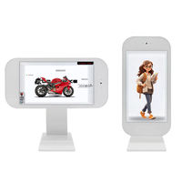 Écran tactile LCD 21,5 pouces, affichage publicitaire holographique 3D transparent, caméra Holobox, microphone, SDK activé pour les magasins de détail et les ascenseurs