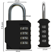 Serrure à bagages à combinaison étanche à 4 chiffres avec Logo personnalisé, pour porte de gymnase, école, sport, cadenas pour casier