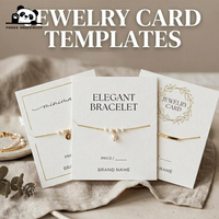 Tarjetas de Papel para Exhibición de Joyería, con Forma Especial, Personalizadas, para Collares y Accesorios
