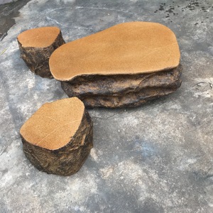 Juego de Mesa y Sillas de FRP con Acabado de Madera, Resistentes al Agua, para Jardín, Patio, Cafetería, Hotel, Muebles de Arte, Hecho en China, <span class=keywords><strong>Guatemala</strong></span> - Product Image 2