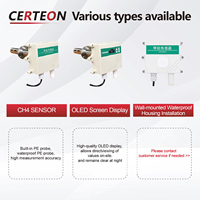 Sensor CH4 Montado en Conducto con RS485 4-20mA para Detección de Metano Sensor de Gas Inflamable