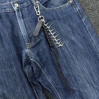 Porte-clés en forme d'écailles de dragon, accessoire de mode streetwear à suspendre à la taille