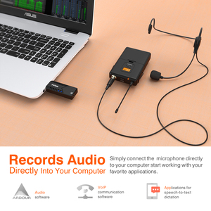 ไมโครโฟนไร้สายสำหรับการสตรีมมิ่งบน K031B ของ <span class=keywords><strong>FIFine</strong></span> ไมโครโฟนตั้งโต๊ะแบบมีพอดคาสต์ลาวาเลียร์ไมโครโฟนไร้สายมีปกแบบรอบทิศทาง - Product Image 2