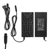 Adaptateur secteur ULIP 58,8 V 2 A pour trottinette électrique, chargeur avec ventilateur, prise US, 3 ports, chargeur de batterie lithium CQ