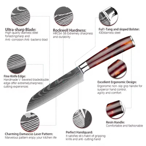Custom 8 Pcs <strong>sharp</strong> Wooden German Stainless Steel Japanese 67 Layer Damascus Steak Santok Chef Modern <strong>Knives</strong> Kitchen <strong>Knife</strong> <strong>Set</strong> - Product Image 2