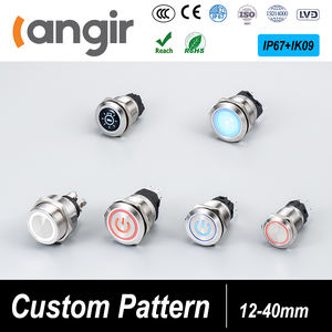 Interruptor de Botón Pulsador IP68 IP67 con Indicador Luminoso Multicolor de 250V 1NO para Visualización de <span class=keywords><strong>Estado</strong></span> - Product Image 6