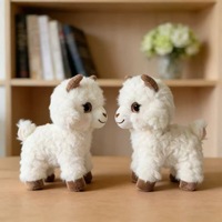 Porte-clés mignon en peluche de chèvre 12 cm, pendentif breloque chèvre bébé shaggy, prix de jeu pour machine à griffes d'arcade, vente en gros