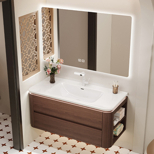 Meuble-lavabo mural <span class=keywords><strong>antique</strong></span> avec lavabo et miroir Meuble-lavabo italien intelligent <span class=keywords><strong>Armoire</strong></span> à <span class=keywords><strong>pharmacie</strong></span> pour salle de bain - Product Image 2