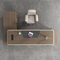 Bureau debout moderne de luxe en bois avec tiroirs de rangement – Poste de travail simple et élégant pour la maison ou le bureau