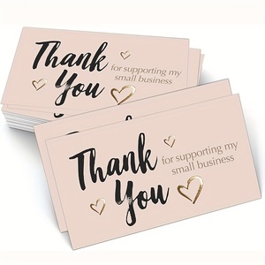 Cảm ơn bạn thẻ phong bì lá Stickers-thanh lịch bụi nhiều màu dập nổi Matte cardstock kinh doanh chính thức tất cả các dịp thẻ - Product Image 2