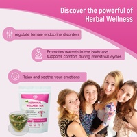 Té para el Útero Chinaherbs, Mezcla de Hierbas con Sabor a Menta Verde, para la Salud de la Fertilidad y el Equilibrio Hormonal, Vegano, Sin Gluten, Sin OMG, en Bolsitas, con Certificación GMP