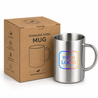 Mug isotherme réutilisable en acier inoxydable à double paroi, isolé sous vide, pour le camping, les voyages, le thé, sans BPA