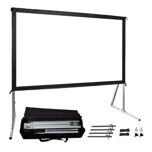 Pantalla de Proyección <span class=keywords><strong>Plegable</strong></span> Rápida Delantera y Trasera de 100'' 120'' 150'' 180'' 200'' 300'' 16:9, Portátil, Lista para Enviar - Product Image 1