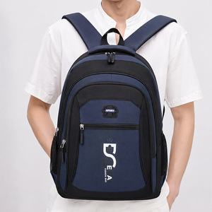 Decai Men's Casual <b>Backpack</b> 14 Inch Laptop <b>Large</b> Capacity School Travel Bag For Teenagers - Product Image 4