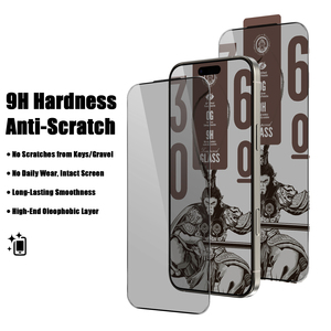 Monkey King Full 360 °   Protector de Pantalla de Vidrio Templado 9H para <span class=keywords><strong>iPhone</strong></span> 15 Pro Max, Anti-Reflejos, Anti-Espía, Máxima Protección, Revestimiento Oleofóbico - Product Image 3