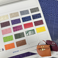 Cuir artificiel PVC écologique gaufré motif crocodile pour bagages, sacs à main et artisanat