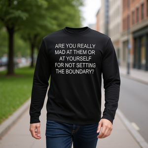 Are You Really Mad At Them Or At <b>Yourself</b> Long Sleeve T-Shirt - Product Image 3