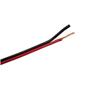 Fil rouge et noir 300/500V 2x1.0mm PVC OD fils de ligne parallèle fil de haut-parleur électrique