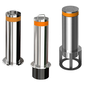 Bolardo Retráctil Hidráulico de Acero Inoxidable, Barrera de Seguridad Anticollisión para Entrada de Fábricas y Estacionamientos Comerciales - Product Image 1