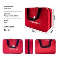 Trousse de premiers soins de sécurité à domicile 244 pièces promotionnelle sac à dos de premiers soins en tissu oxford avec attelle de ciseaux de masque pour la pologne