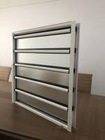 Fenêtres à persiennes en verre en aluminium moderne de taille personnalisée