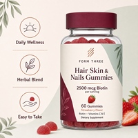 Gummies OEM naturelles au collagène et biotine pour cheveux, peau et ongles – Soutien multivitaminé hydratant pour cheveux, peau et ongles