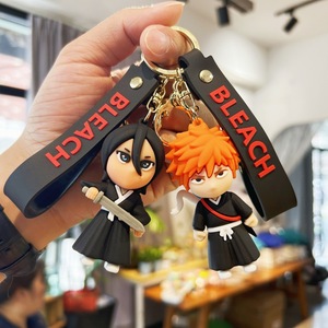 4 Llaveros de PVC de Anime <span class=keywords><strong>Bleach</strong></span> de Alta Calidad con Nuevo Diseño para Decoración de Mochilas Escolares - Product Image 1